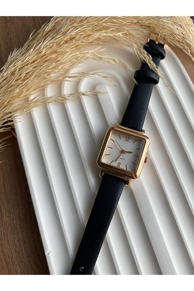 QUARTZ Rubsey Vintage Women Wristwatch Retro Leather Band 1 Piece