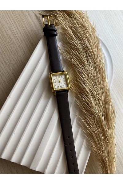 QUARTZ Rubsey Vintage Women Wristwatch Retro Leather Band 1 Piece