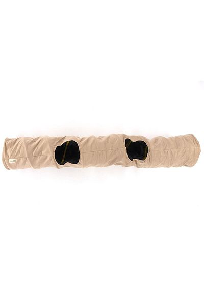 Dilekita Foldable Tall Velvet Cat Tunnel (Cream)
