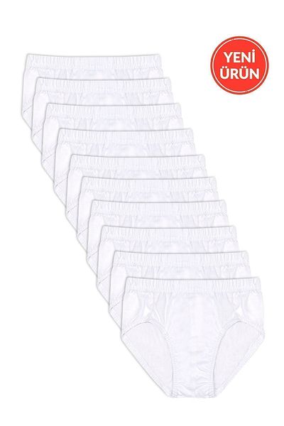 ÖZKAN underwear Özkan 0710 - Boy's Single Jersey Flexible Comfortable εσώρουχα, 10 Pack 100% βαμβάκι