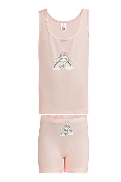 ÖZKAN underwear Özkan 43130 Σετ εσώρουχα για κορίτσια από βαμβακερό ροζ χοντρό λουράκι