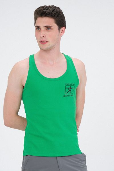 Rich Men's Swimmer Cut Sports Tank Running Athlete Tank Top