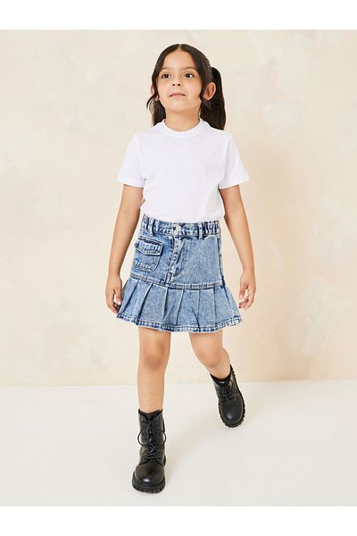 Styli Solid Cotton Round Neck T-Shirt