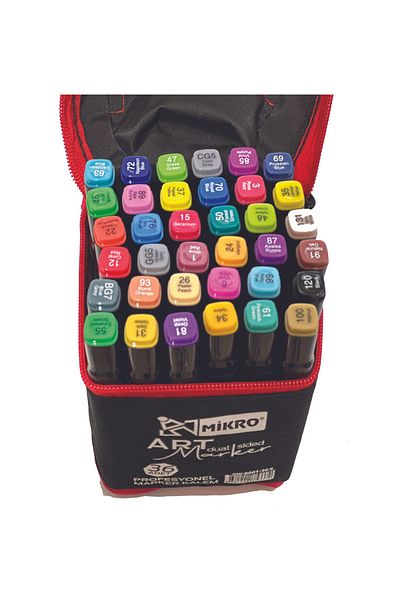 Mikro Set of 36 Art Marker Pens