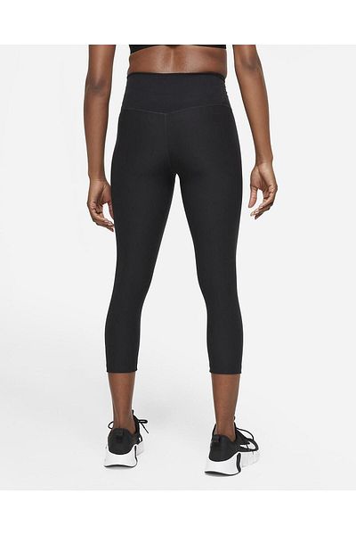 Nike Power Sculpt Hyper Tight Fit 7/8 High Waisted Sculpting Black Sports Tights
