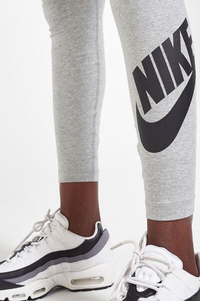 Nike Sportswear Club High-rise Leggings High Waisted Cotton Gray Leggings