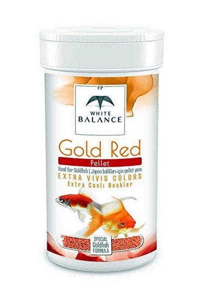 White Balance Gold Red Pellets 100 ml Balık Yemi