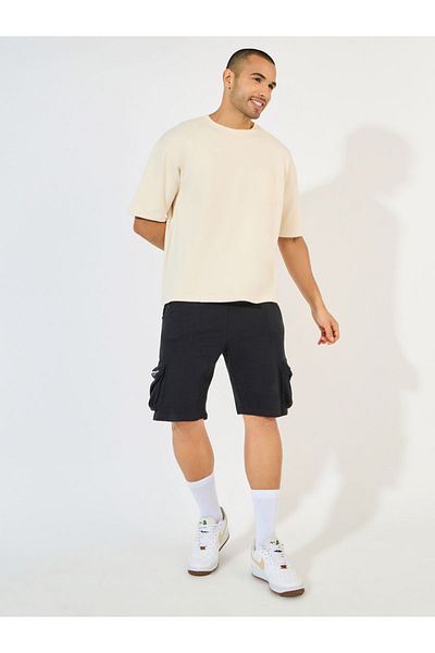 Styli Eco-Earth Terry Oversized T-Shirt with Patch Pocket