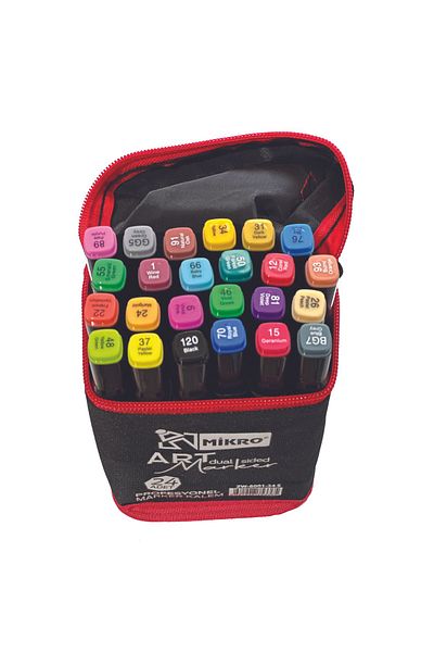 Mikro Set of 24 Art Marker Pens