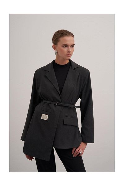 FUSHYA Blazer Jacket - Belt Detailed