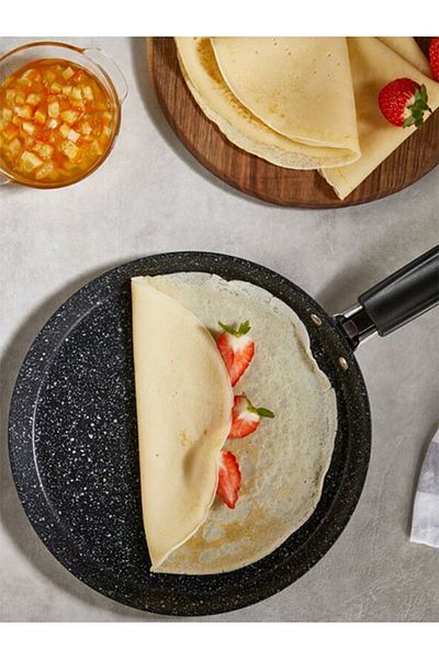 FALEZ Black Line Crepe Pan 24cm Black