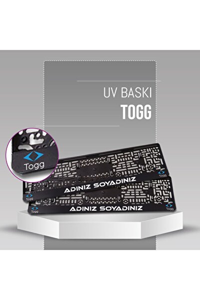 plakalıkhane Togg Plakalık , 2 Adet Premium Uv Baskılı Kişiye Özel Plakalık