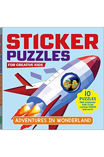 Simon Schuster ألغاز الملصقات؛ ملصقات مغامرات في بلاد العجائب حسب الرقم؛ 10 أ...