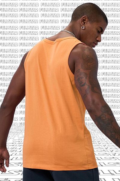 Nike Jordan Mvp Flight Men's Sports Undershirt - Orange, Cotton, Singlet Tank Top