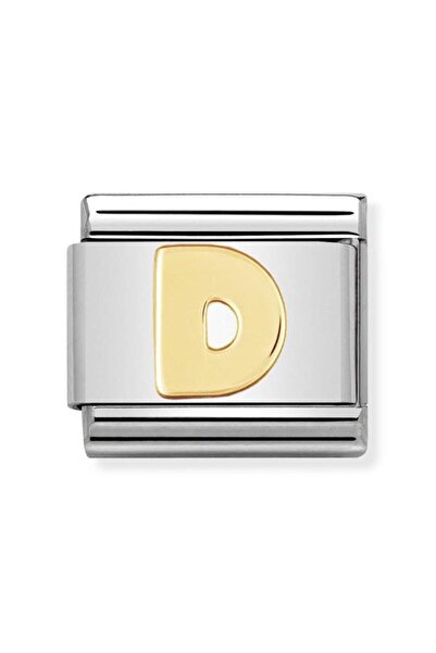 NOMİNATİON Composable Classic Dekoratif Link - Harfler - D Harfi - (04 D) 18k...