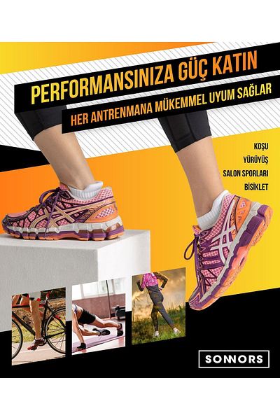 SONNORS 4 Pairs Running Socks Lightweight Breathable Low Cut Cushioned Athletic Sports Socks