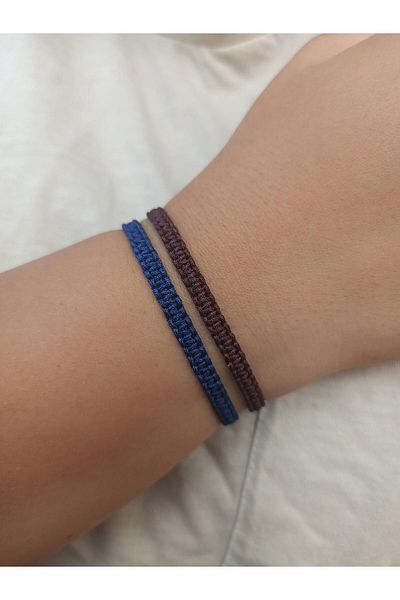 TREND Set of 2 Knitted Macrame Rope Bracelet