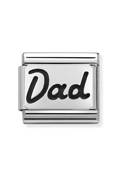 NOMİNATİON Composable Classic Plates Oxıdızed Steel And Silver 925 (33_dad)