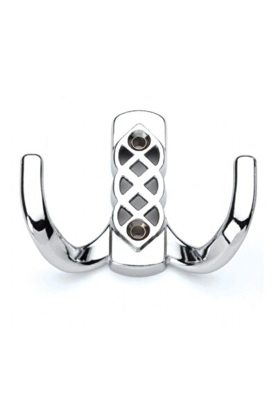 ARON (5 ADET) Kristal Krom Askılık (KÜÇÜK) Portmanto Vestiyer Elbise Kapı Dolap Askılığı
