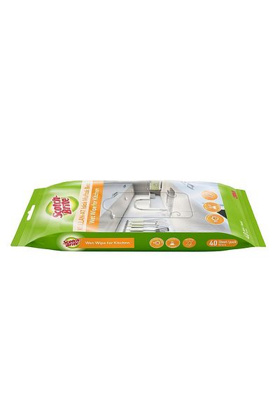 Scotch Brite Disposable Wet Kitchen Cloth 40 Sheets