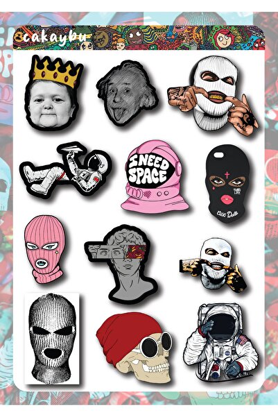 cakaybu Autocolant pentru laptop - Pentru notebook, cască, perete, bicicletă,...