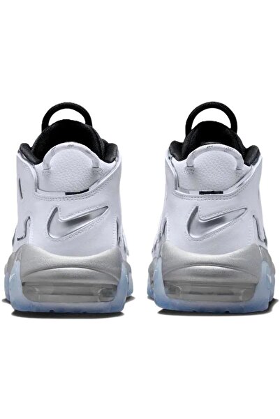 Nike Uptempo Air More Leather Sneaker Hakiki Deri Bilekli Spor Ayakkabı Beyaz