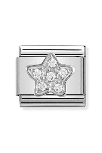 NOMİNATİON Composable Cl Symbols Steel , Cubic Zirconia And Silver 925 (02_star)