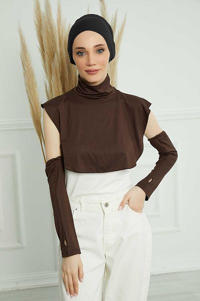 Aisha's Design Brown Arm and Neck Collar - KPT-2