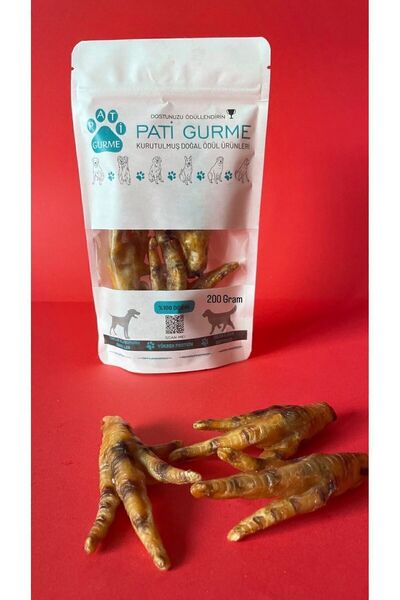 Genel Markalar Tavuk Ayak 200 gram %100 Doğal Köpek Ödül Maması