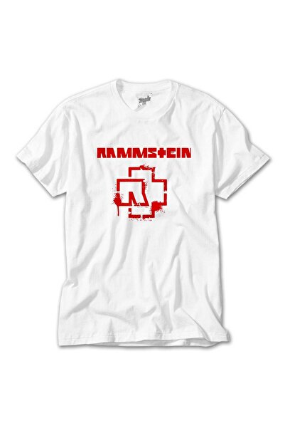 Butik Λευκό μπλουζάκι Rammstein Fly oversized