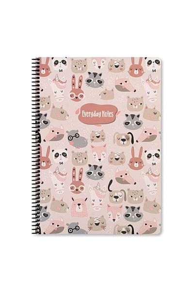 KESKİN COLOR Σημειωματάριο A4 καρό Animal Friends - Animals