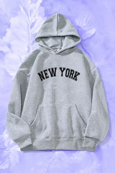 uyguntarz Φούτερ με στάμπα New York Oversize