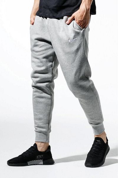 Nike Fleece Jogger Taper Leg Slim Fit Φούτερ με γκρι φλις