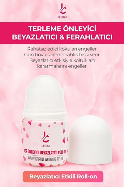 İLEİDA TER ÖNLEYİCİ BEYAZLATICI ROLL-ON