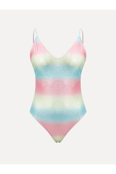 LC Waikiki LCW DREAM Γυναικείο μαγιό με λαιμόκοψη με λαιμόκοψη