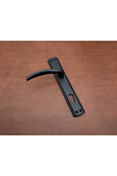 KOLDOOR Black Trim Matte - Mâner de ușă din oțel cu oglindă de lux, un singur...