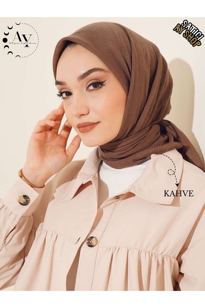 its AY shop Hijab Femei Bamboo Kraş Maro Esarfă