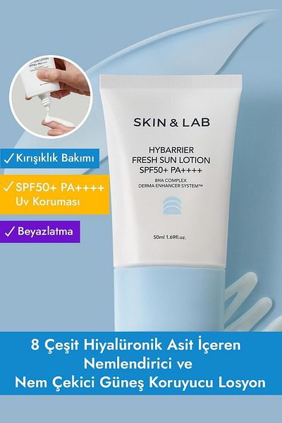 Skin&Lab Hybarrier Fresh Sun Lotion Spf 50+ - 50ml Sunscreen ContaininG Acid