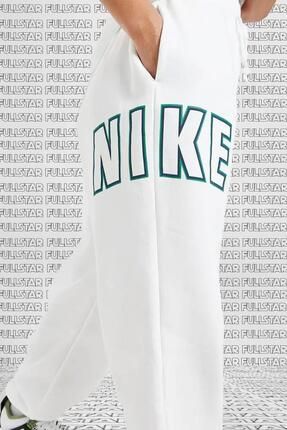 Nike Phoenix Fleece High Waisted Loose Fit Sweatpant Oversize E ofman Alt Beyaz Fiyat Yorumlar Trendyol