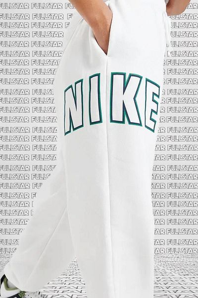 Nike Phoenix Fleece Φούτερ με ψηλή μέση, χαλαρή εφαρμογή, Oversize Φούτερ Λευκό