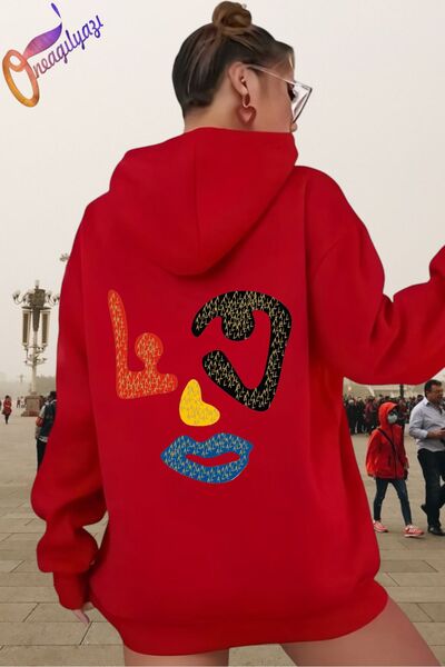 oneagılyazı Hanorac imprimat cu glugă