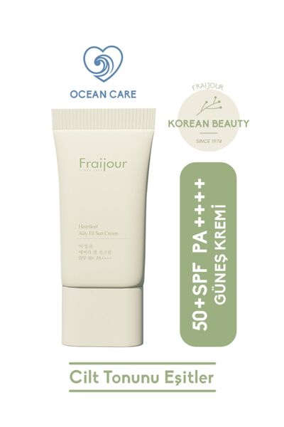 Heartleaf Airy Fit Yüz Güneş Kremi Pa Çok Yüksek Koruma Gkf 50 Spf 50 (50GR)
