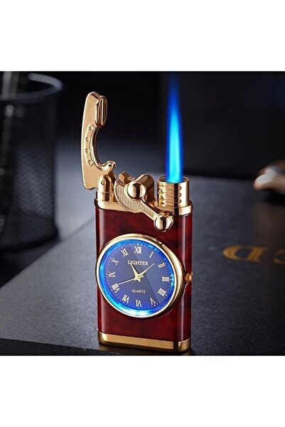 GiralStore Özel Turbo Saatli Erkek Çakmak Ahşap