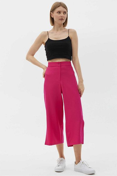 Two Mail Slit Trousers Fuchsia