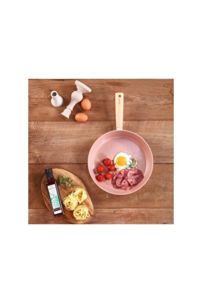 NEOFLAM Blossom 5 Piece Ceramic Coated Cast Iron Cookware Set with Glass Lid