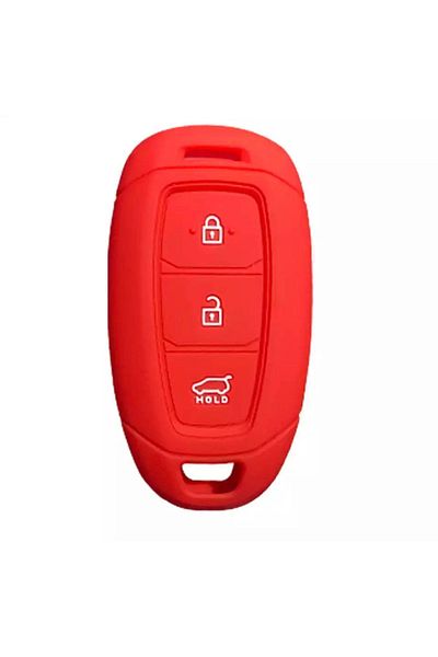 emii auto spare parts Κόκκινη θήκη κλειδιού Hyundai σιλικόνης - Elantra, Kona, I10, Ix35, Accent, Santa Fe Συμβατή εκκίνηση