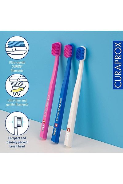 Curaprox Cs 5460 Ultra Soft Toothbrush (3 Pieces)