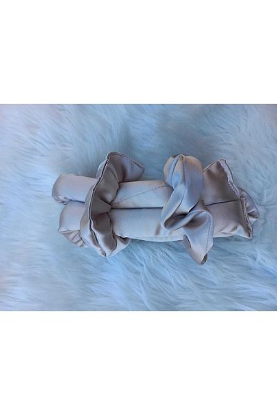 elvin aksesuar Powder Color Satin Heatless Hair Styling Hair Sauce Scrunchie Set