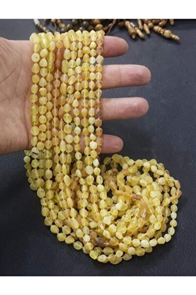 Budakoğulları Cilasız Doğal Orjinal Yetişkin Damla Kehribar Kolye