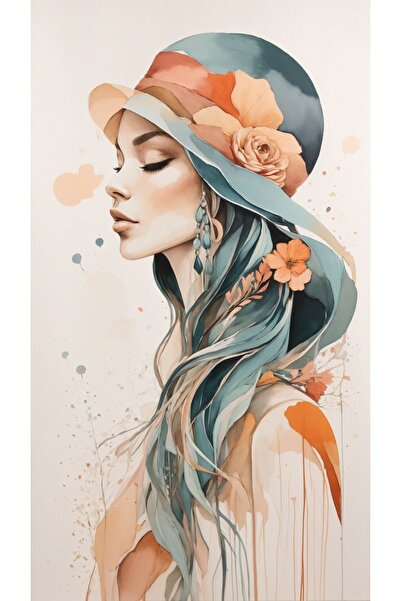 LİLYHOBBYLAND Sayılarla Boyama Hobi Seti Renkli Baskılı(ÇERÇEVELİ) 40x50 Cm: ...